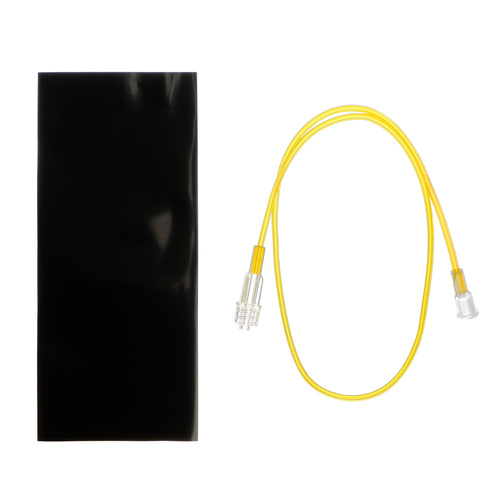 Stíněná spojovací hadička - žlutá, vnitřní 1 mm, délka 50 cm
